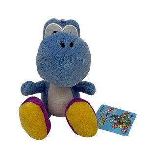 Nintendo Yoshis Island DS Mini Light Blue Yoshi Plush 2006-2007 Collectible